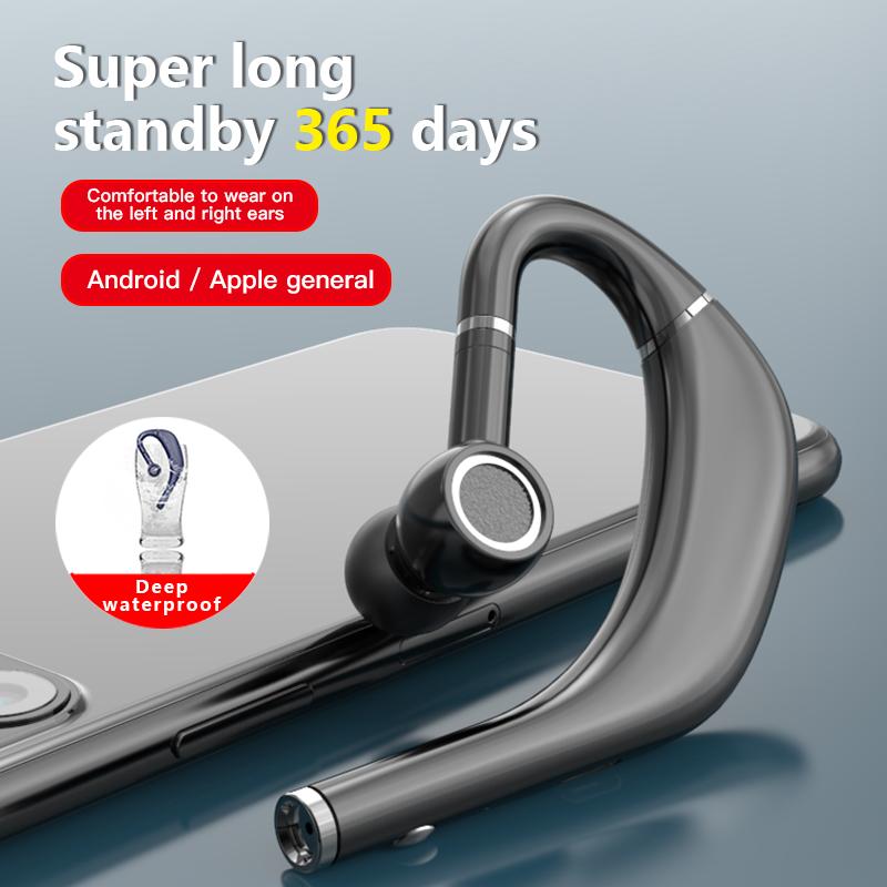 

Headphones & Earphones 2021 Handsfree Business Wireless Earphone Bluetooth 5.0 Headphone Earhook Single Earbuds Waterproof Sport Headset