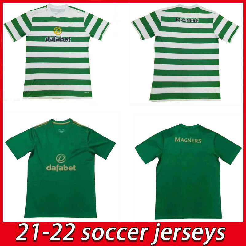 

2021 2022 Celtic soccer jerseys EDOUARD BROWN DUFFY TAYLOR CHRISTIE 21 22 men home football shirts, Black;yellow