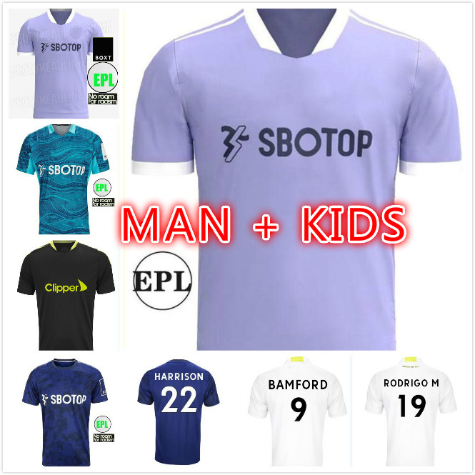

21 22 Leeds Soccer jerseys BAMFORD KLICH United 2021 2022 ALIOSKI PHILLIPS HERNANDEZ LLORENTE RODRIGO M football shirt men Kids kit