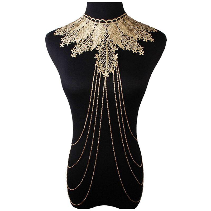 

Pendant Necklaces Lace Body Jewelry Chain Necklace