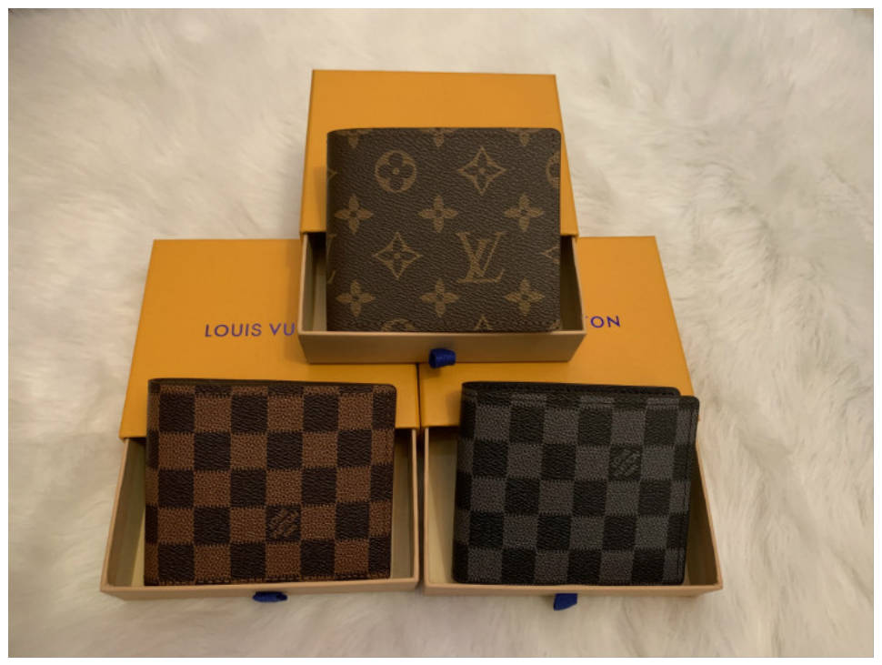 

6 colors fashion style wallets single zipper pocke men women pu leather wallet lady ladies short purse LVLOUISVITTON VUTTON, Black grid-open