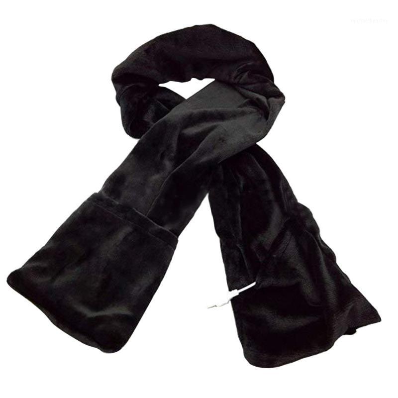 

Scarves USB Heating Scarf Velvet Cold Protection Comfortable Stretch Fabric With Fashion Design Hiking&camping