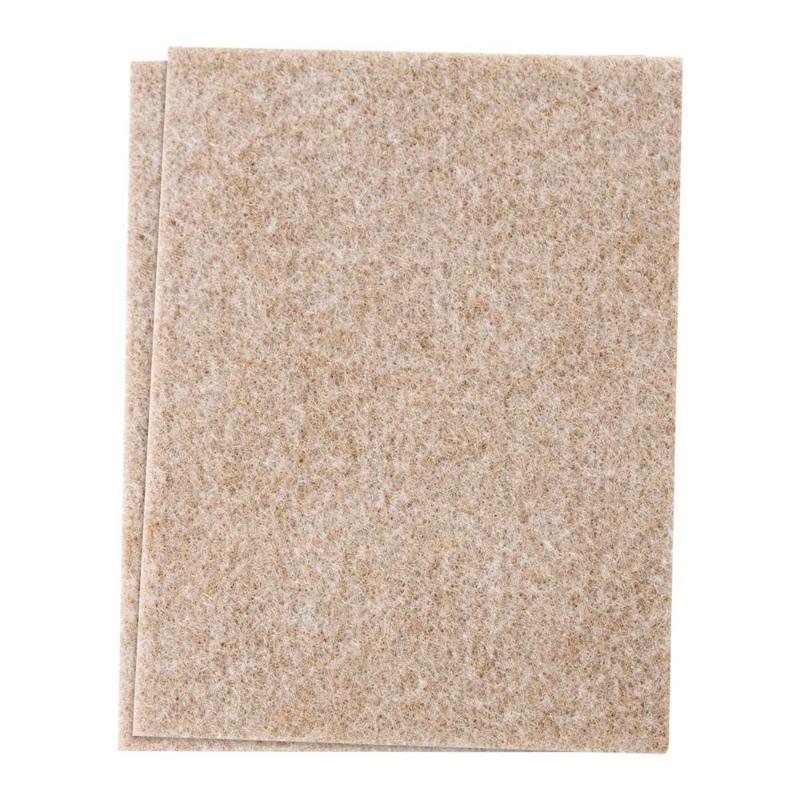 

Furniture Accessories Promotion! Self-Stick Felt Sheet For Hard Surfaces To Cut Into Any Shape (2 Pack) Beige