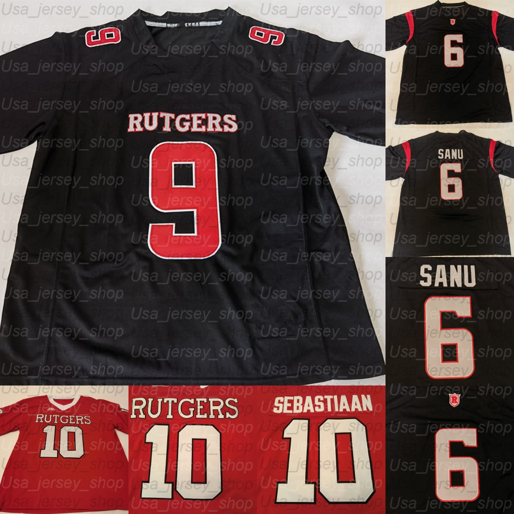 

Custom Rutgers Scarlet Knights Jersey #8 Artur Sitkowski #17 Johnny Langan #27 Ray Rice # 18 Bo MeltonJerseys, Red iii