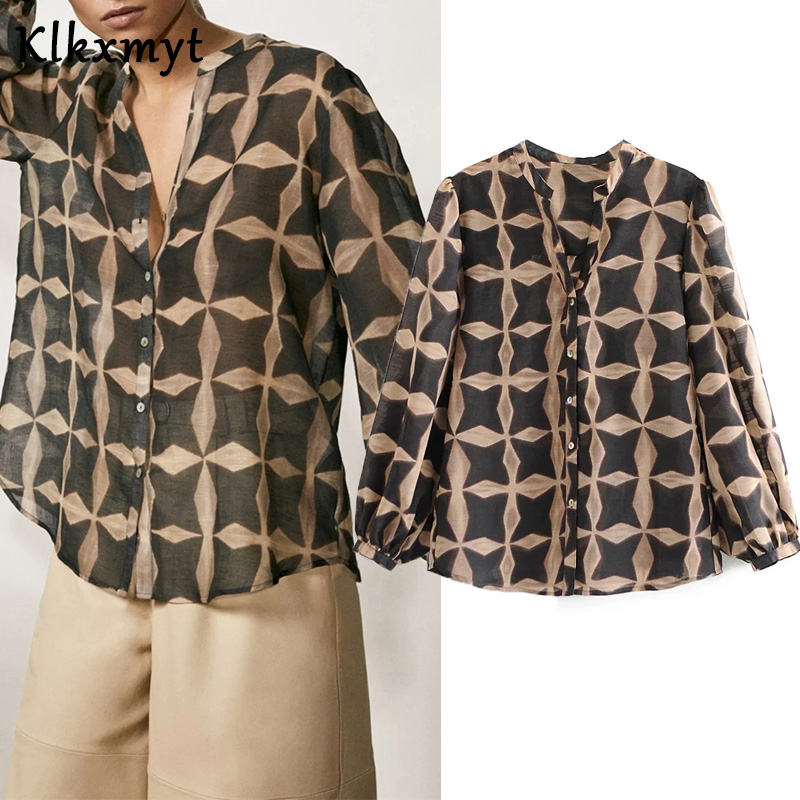 

Klkxmyt england office lady cotton linen elegant za blouse women blusas mujer de moda 2021 simple shirt womens tops and blouse, Picture color