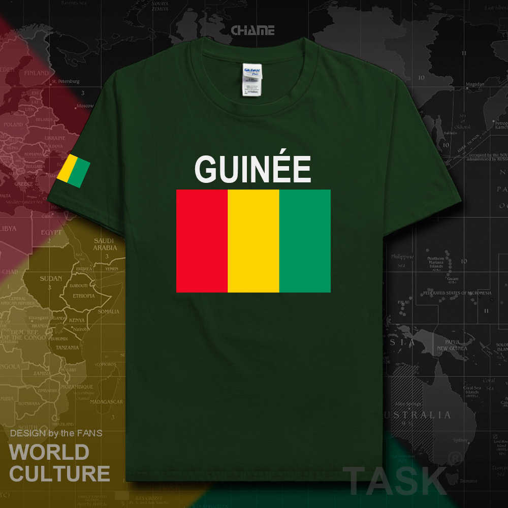 

Republic of Guinea GIN Guinean GN men t shirt jerseys nation tshirt cotton t-shirt clothing tees country flag sporting 02 X0621, T01white