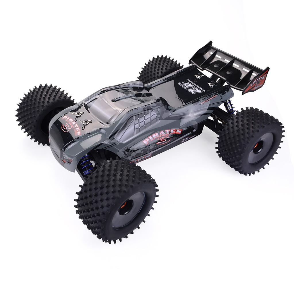 

ZD 1:8 08423 rc model electric four-drive brushless truck Red and gray