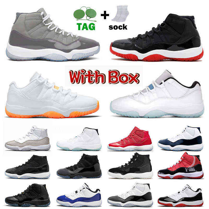 

Top Quality Jumpman 11 11s Mens Womens Basketball Shoes XI Citrus Low Legend Blue Cool Grey Concord Bred High Space Jam Cap and Gown Sports, B6 36-47 cap and gown