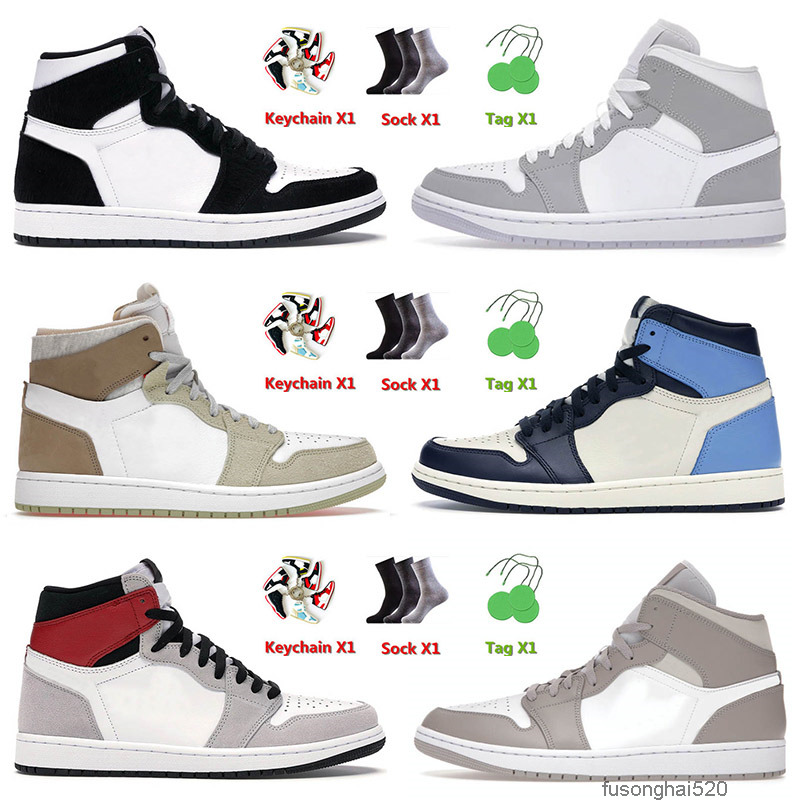 

Top Fashion 2022 Arrival Basketball Shoes Air Jorden Twist 1 1s Mens Women High Dark Mocha Hyper Royal Atomic Orange Mid Chicago Toe, B38 olive aura 36-46