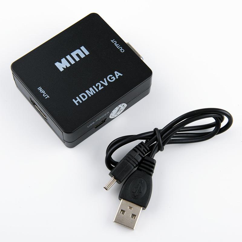 Audio Cables & Connectors -compatible To VGA Converter With Power 1080p Small White Box-image-698733439