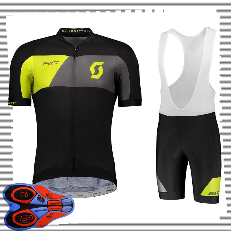 

SCOTT team Cycling Short Sleeves jersey (bib) shorts sets Mens Summer Breathable Road bicycle clothing MTB bike Outfits Sports Uniform Y210414160, 02