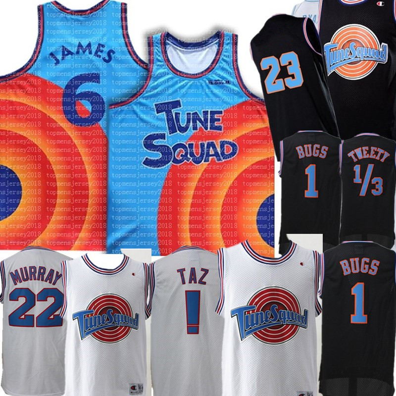 

Movie Space Jam Jersey Tune Squad 6 James 1 Bugs ! Taz LeBron 10 23 Lola 2 D.DUCK 22 Bill Murray 1/3 Tweety Jerseys, Kids