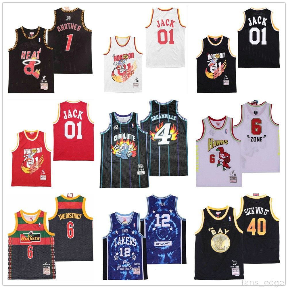 

NCAA Basketball remix Jersey 1 another 01 jack 4 dreamville 6 zone 6 the district 12 groovy 40 sick wid it 88 don 94 dunceon 95 doutit 97 harlem Mens Uniform Good Quality, As picture men size s-xxl