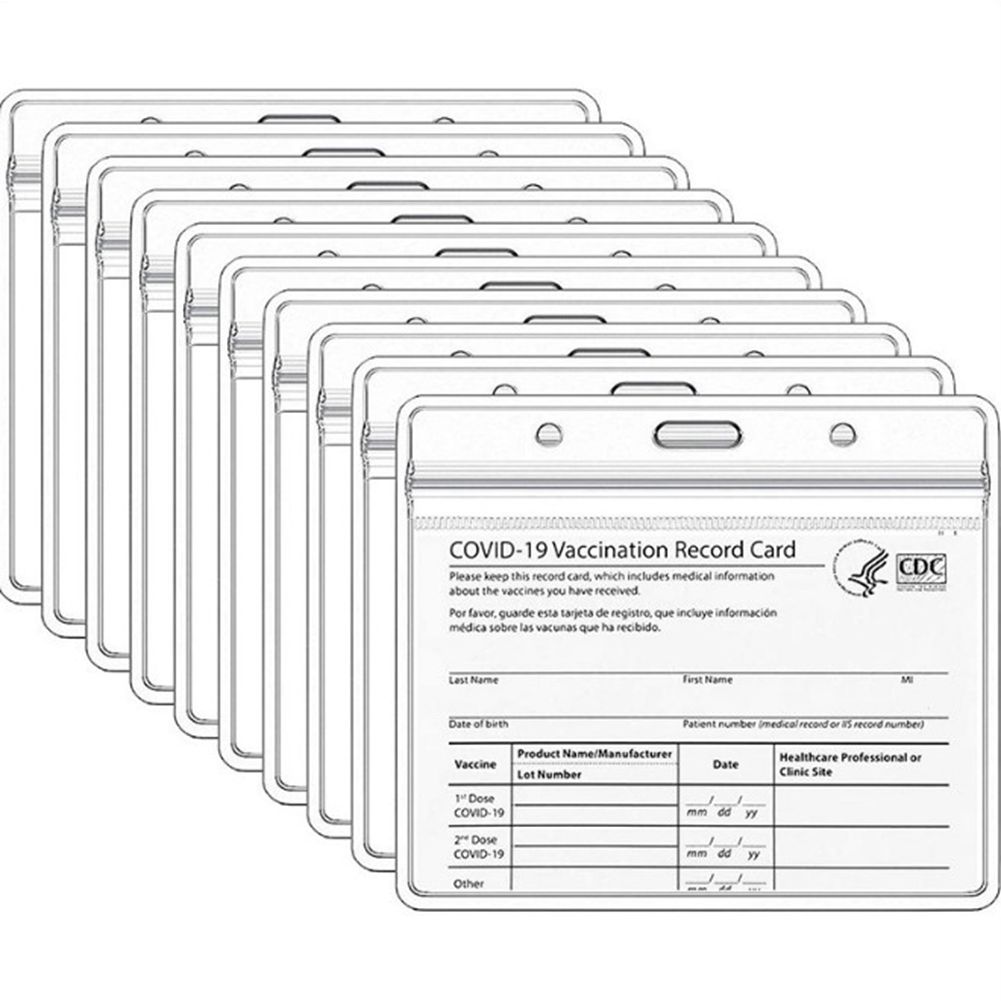 

4*3 Inches CDC Card Holders Paper Vaccination Cards Protectors Cover Laminating Supplies Waterproof Protector Holder For Sale With FedEx/DHL, Brown;gray
