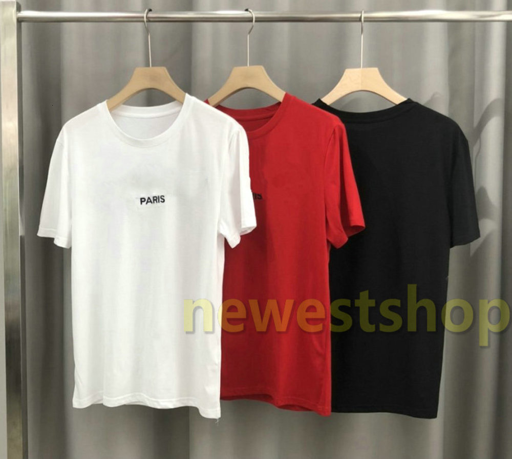 

2020 newest Summer Luxury mens Towel embroidery letters print T shirt Designer T shirts fashion Men stripe T Shirt Casual Fashion Cotton top, White;black