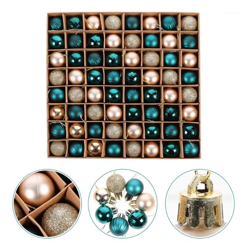

Party Decoration 64 Pcs Christmas Balls Practical Set Adornments