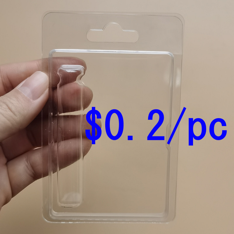 

Retail Clamshell Packaging Vape Cartridge Blister Pack USA Stock Case for 0.5ML 1ML 0.8ml Carts PVC Atomizers Packaging Plastic Hanger E-cig