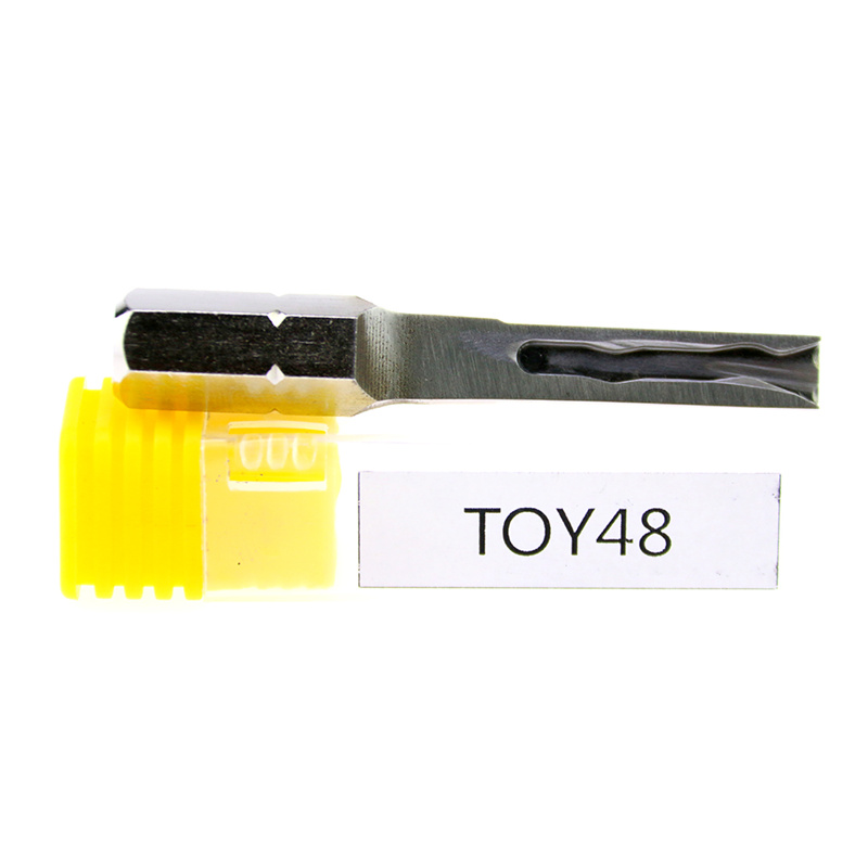 

TOY48 for Toyota Cars Stainless Strong Force Power Key Laser Blade Bump Hole lock Picking Locksmith Car Door Lock Opener Tool Locksmiths