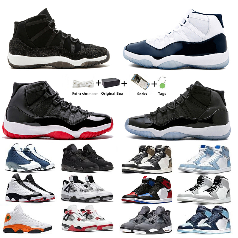 

2022 Top Quality Jumpman 11s mens basketball shoes Jubilee Space Jam Platinum Tint Metallic Legend Blue Gym red High Concord High women trainers sports shoe With box, Item#10