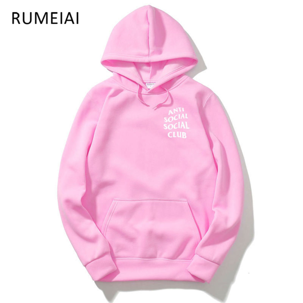 

Chao brand anti social club sweater men's ASSC hoodies, Black