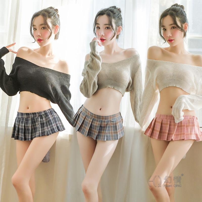 

Bras Sets Sexy Women Lingerie Set Cute Exotic Apparel Ladies Stripper Clothes Dancewear Kawaii Costume, Black