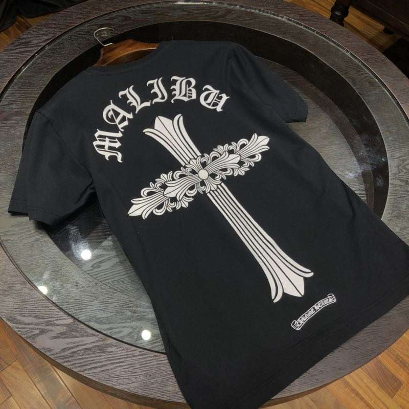 

CH Classic T Shirt High Quality 100% Cotton Casual Mens Woman Summer Short Sleeves Tees Size S-XL, White;black