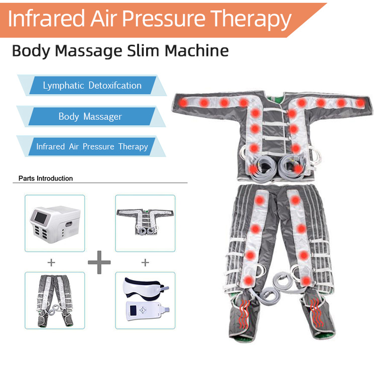 

High quality Air pressure body slimming machine infrared Pressotherapy lymphatic drainage machine lose weight detox infrared beauty equipment