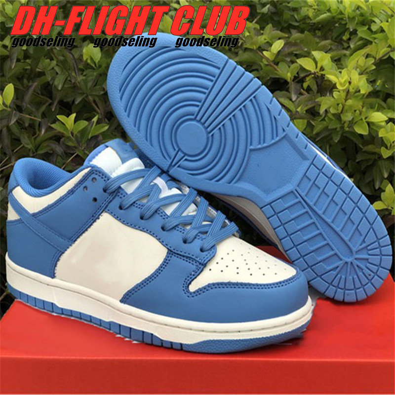 

Dunks Low University Blue White Sports Shoes Mens Womens Coast Outdoor Casual Sneakers With Shoebox Size EU36-46, Customize
