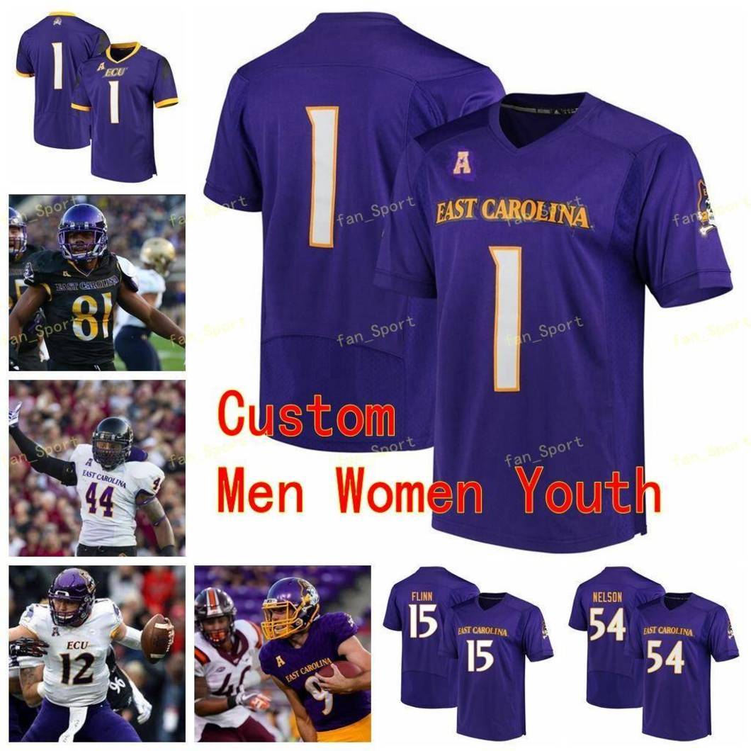 

NCAA College Jerseys East Carolina Pirates 1 Deondre Farrier 11 Blake Proehl 12 Holton Ahlers 15 Alex Flinn Custom Football Stitched, As