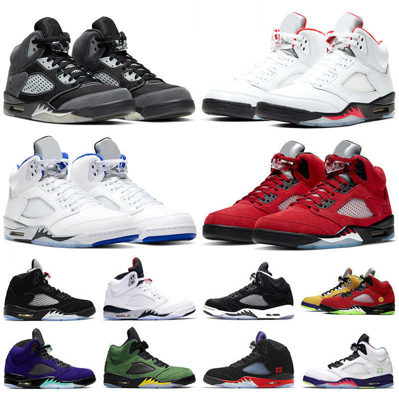 

Jumpman 5 Men Basketball Shoes 5s Raging Bull Stealth 2.0 Anthracite OG Fire Red Oreo White Cement Mens Trainers Sneakers Size 40-47