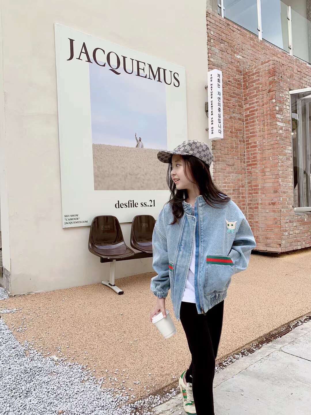 

Toddler Girls Denim Jacket Spring Autumn Childrens' coat Casual Style kids Clothes outerwear Windbreaker, As show