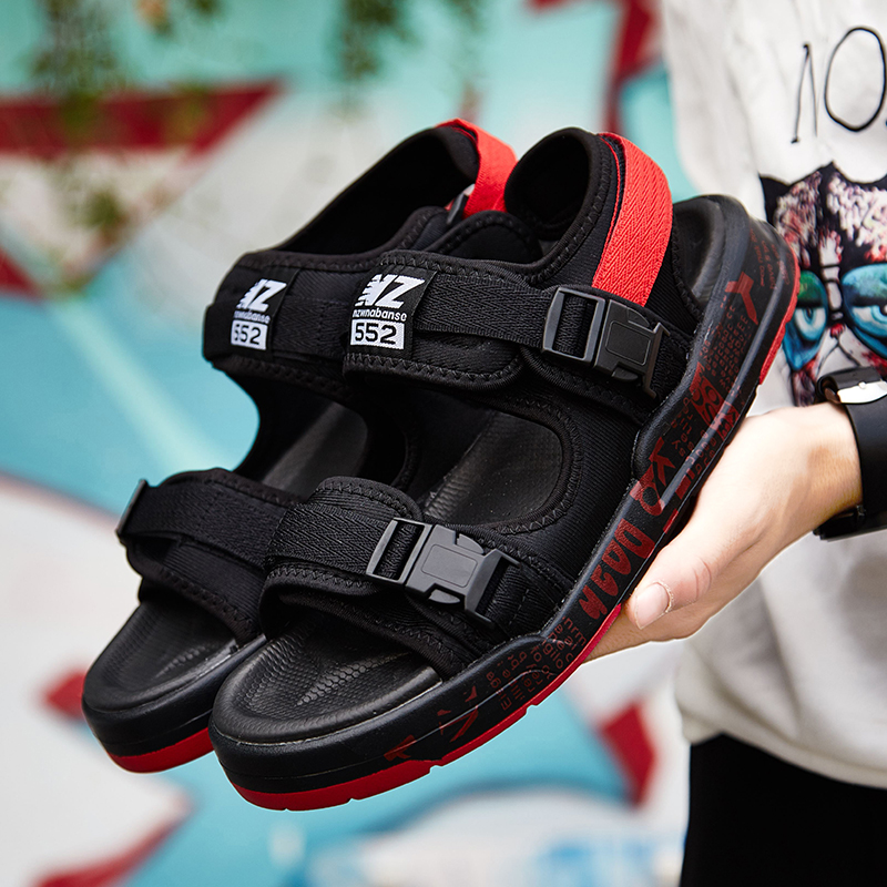 

Women Men Casual Sports Sandals Shoes Student Outdoor Sport Sneakers Black Red Size EUR 38-45 Code 52-552