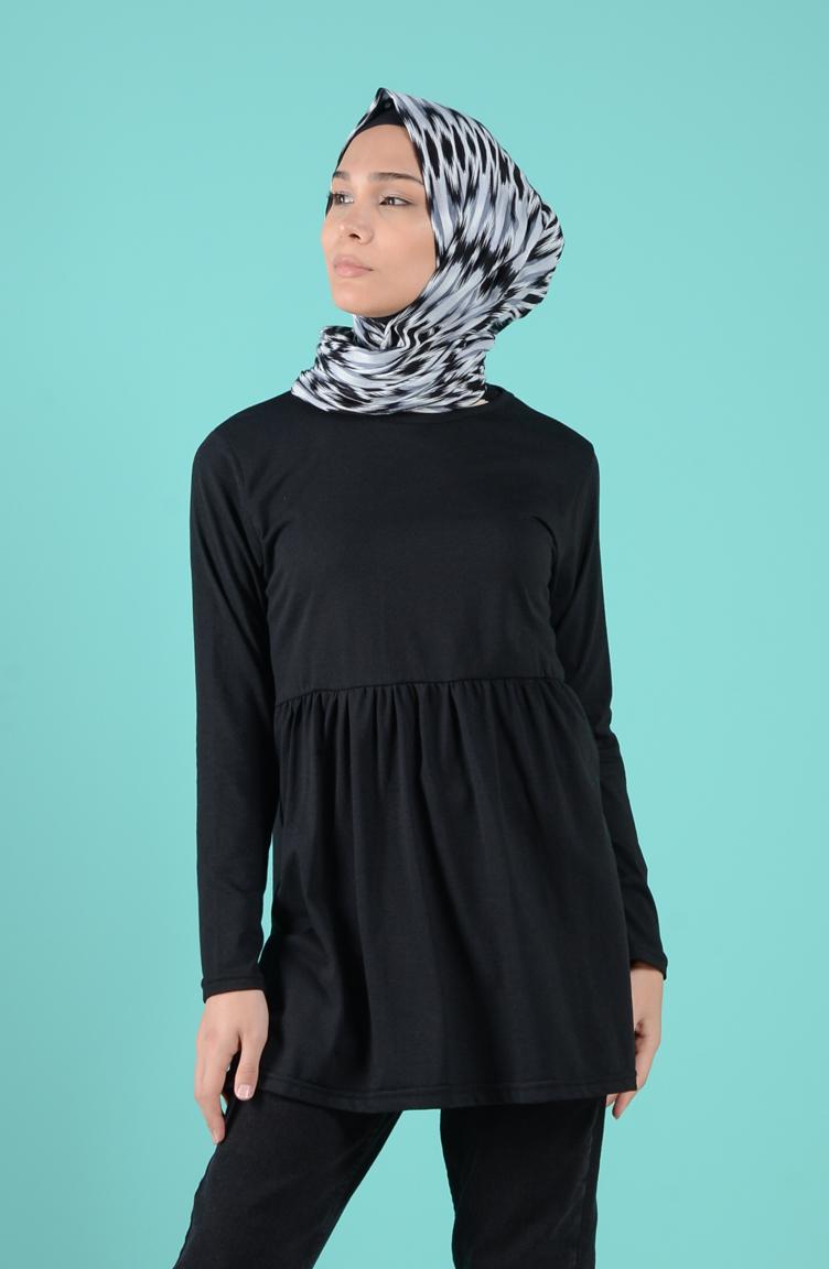 

Women's Blouses & Shirts Minahill Black Tunic 4006-04