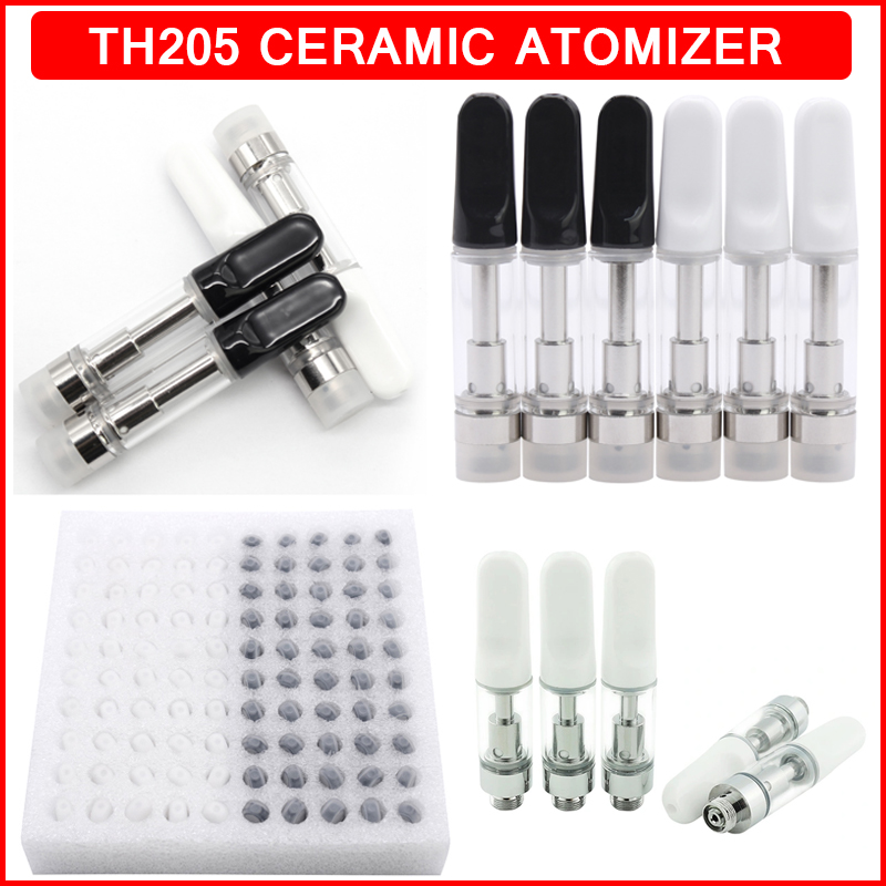 

Ceramic Cartridge 0.5ml 1.0ml Thick Atomizer Oil Empty Vape Cartridges Glass Tank Vaporizer Pen 510 Thead Vapes Carts Atomizers