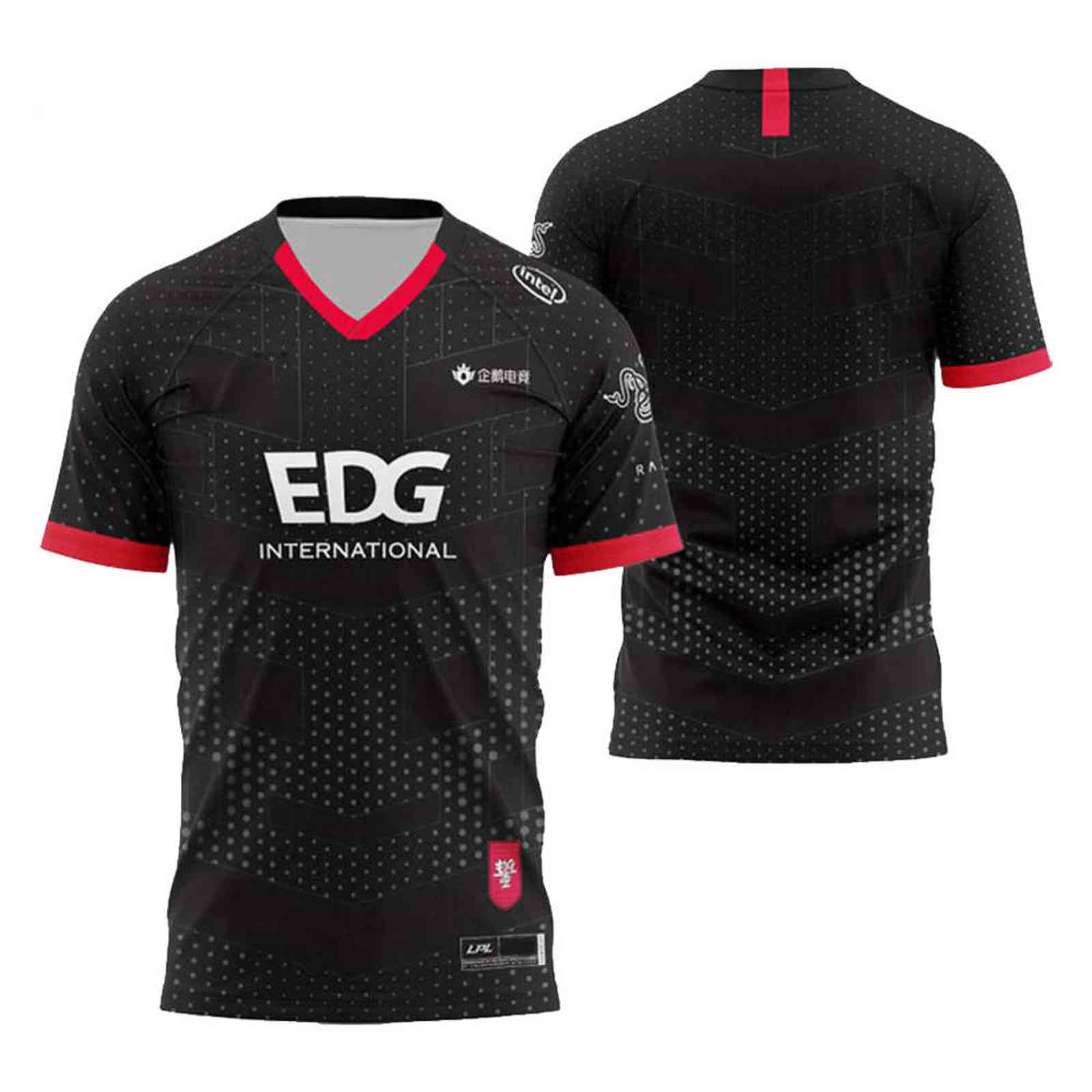 

2021 EDG Team Jersey Meiko Jiejie Custom Name Fans T Shirt Uniform shirts for Men Women E-Sport Tees Clothes Y1108, White;black