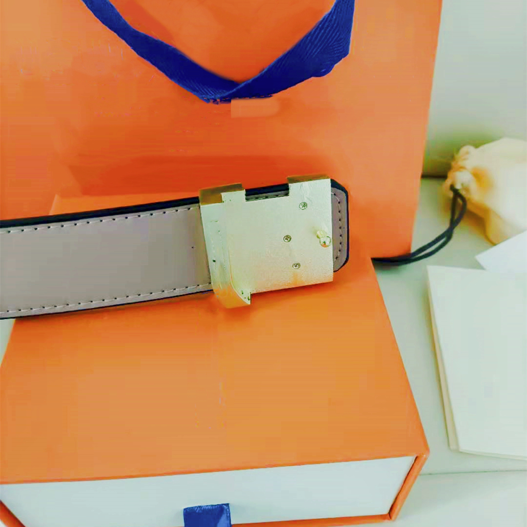 

2022 Fashion Big buckle genuine leather belt with box designer men women high quality mens belts AAA208, No box