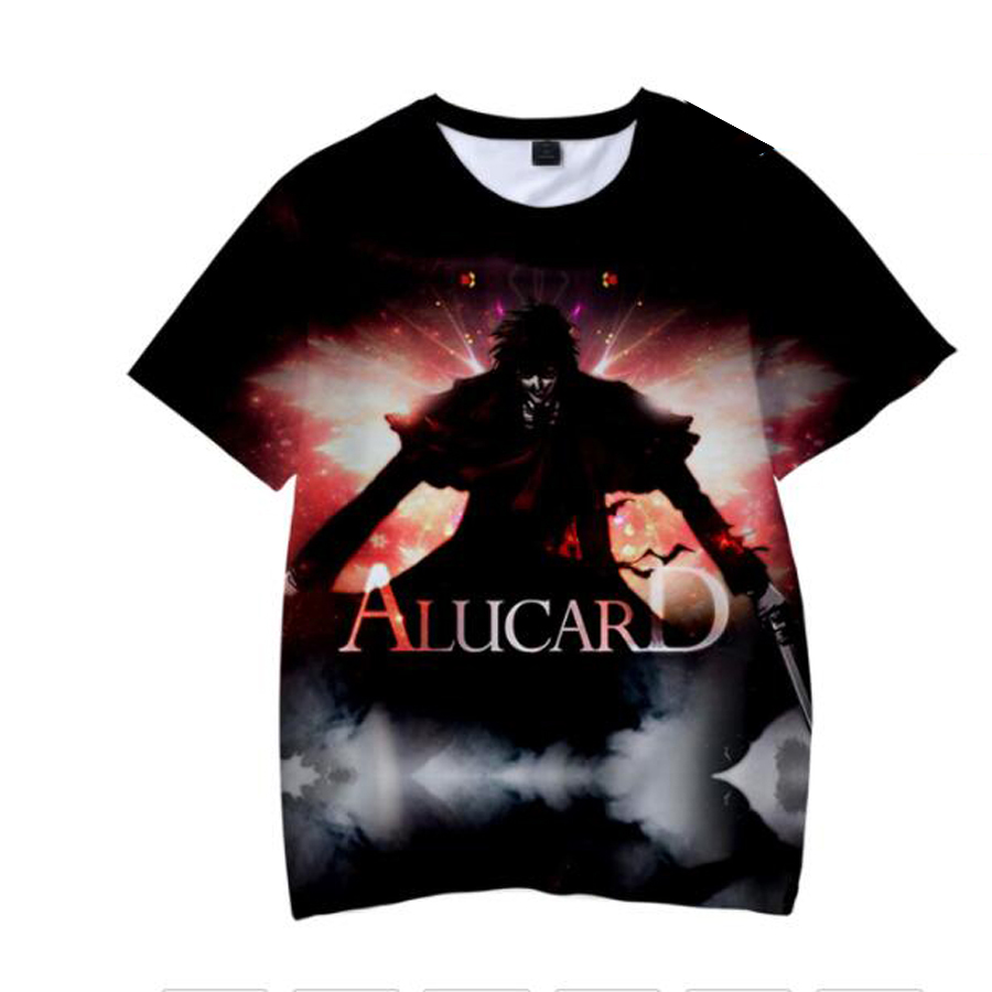 

Anime Hellsing Alucard 3D T Shirt Women Men Summer Fashion Short Sleeve Funny Tshirt Graphic Tees Streetwear Cosplay Costume, 005