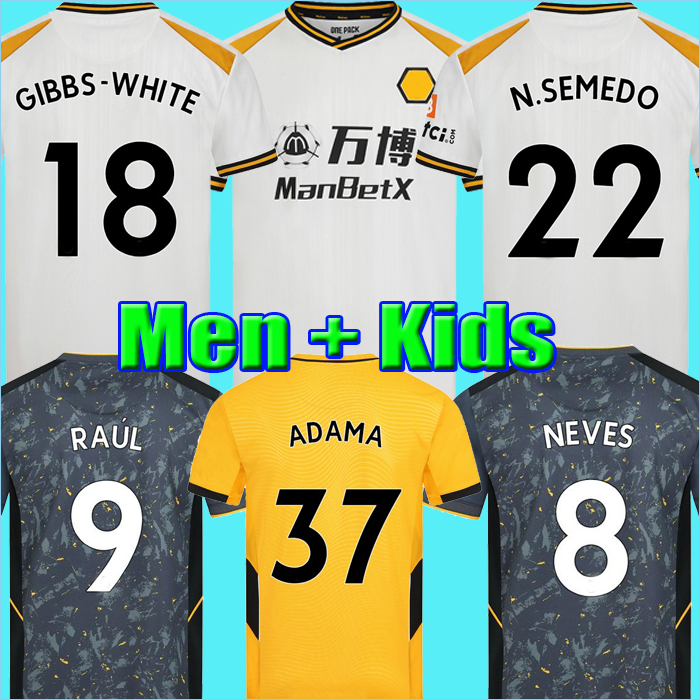 

21 22 Wolves Soccer Jersey Wolverhampton Wanderers SEMEDO RAUL NETO NEVES 2021 2022 Boly J.OTTO PODENCE FAIO SILVA Football Shirts SAISS ADAMA Men + Kids Kits Uniforms, Home+epl