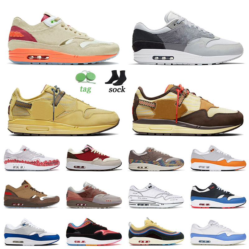 

High Quality 2022 Max 1 87 Running Sports Shoes Clot Kiss Of Death Baroque Brown Wheat London Amsterdam N7 Taupe Haze University Blue Trainers Sneakers 36-45, D26 36-40 og anniversary