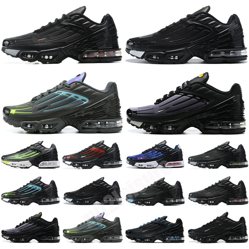 

2022 Top Quality Tuned 3 Tn Plus III Shoes Mens Women Triple White Obsidian Green Aqua Volt Tiger Trainers Sneakers 36-45, Color 4