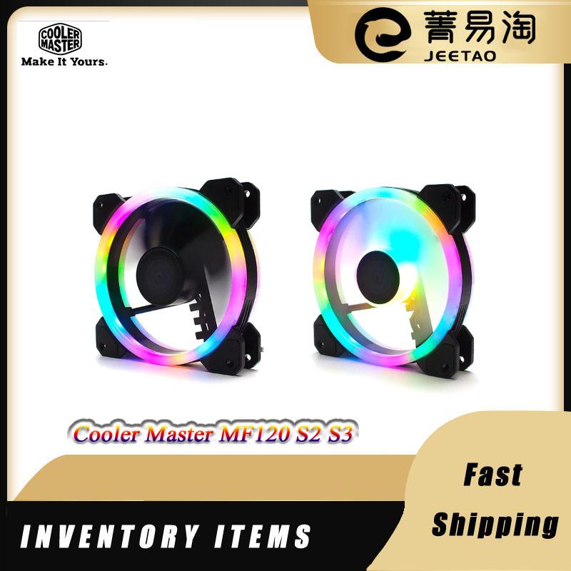 

Fans & Coolings Cooler Master MF120 S2 S3 Fan 12CM Dual Aperture MASTERFAN 5V 3Pin Addressable Case ARGB Lighting CPU PWM Cooling Silent