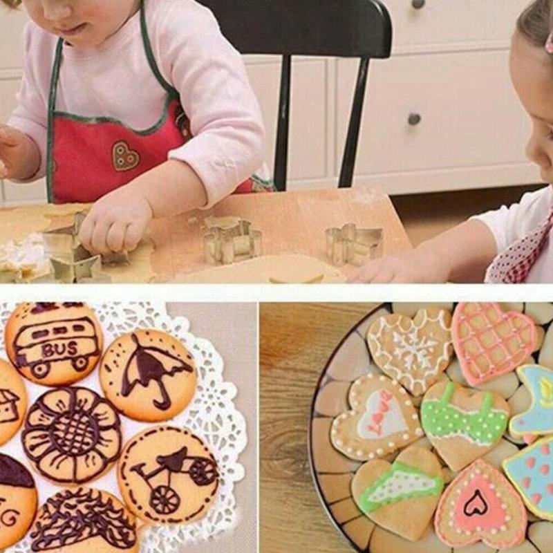 

Baking Moulds 6-piece Christmas Cookie Mold Set, Angel Bell Snowflake Gingerbread Man Tree Snowman Set V3N7