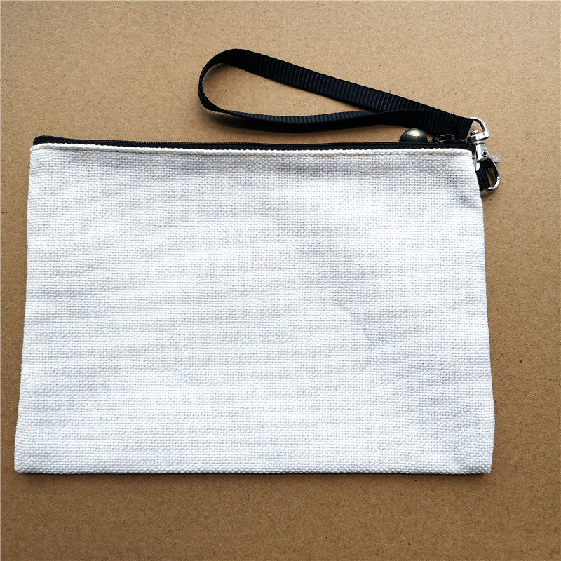 

sublimation linen cosmetic bags coin purse makeup bag transfer printing blank consumable 16*23cm, As photo