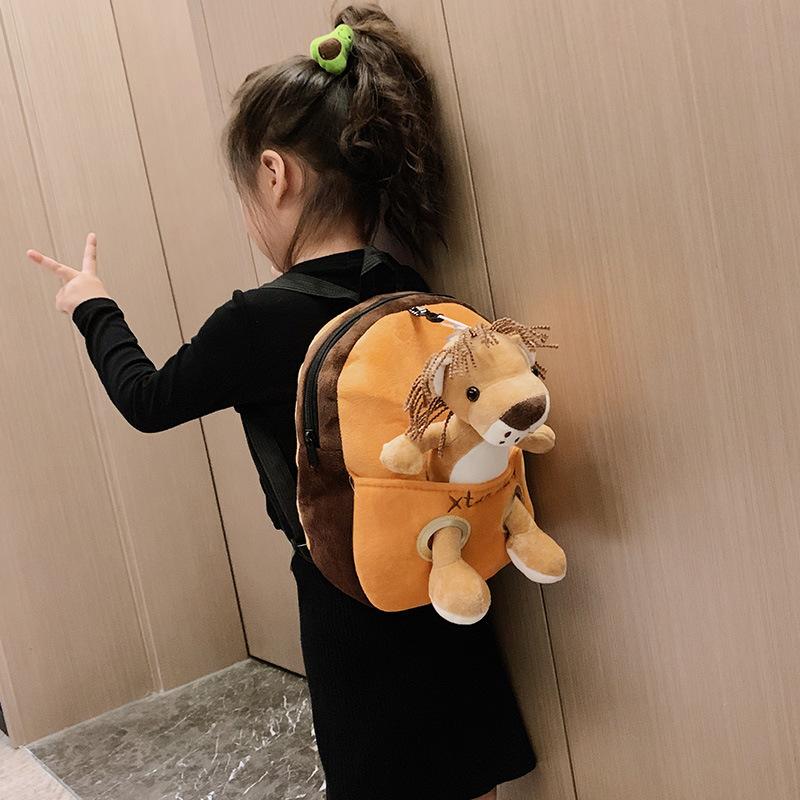 

Backpack Kids Children Schoolbag Kindergarten 3D Cartoon Animals Cute Animal Pattern Zipper Bag For Boys Girls Baby, Pink