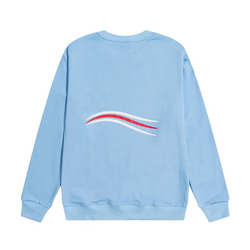 

20FW Sea Wave Letters Printed Fashion Hoodie for Men Women Winter Sweatshirt Pullover Hoodies O-Neck Sweater Casual Streetwear Propcm, Black