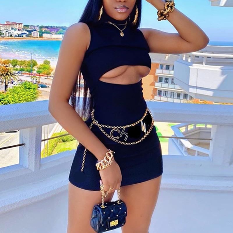 

Casual Dresses women Night Club wear party evening dress Dew waist sleeveless Bodycon Mini dresses for woman short girls skirt Slim Sexy fashion streetwear designs, Orange