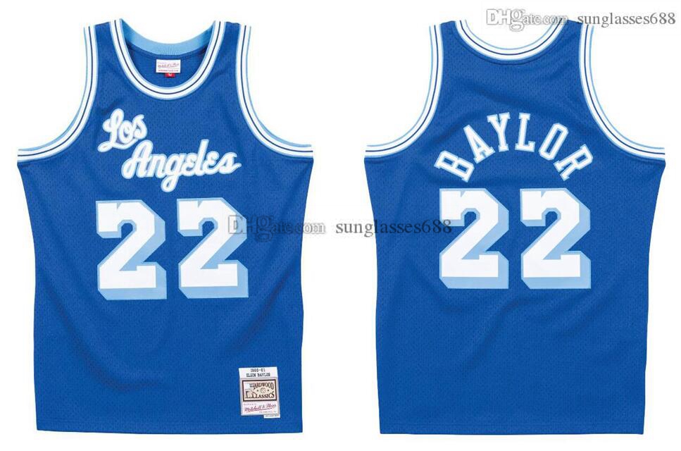 

Stitched Elgin Baylor Jersey S-6XL Mitchell & Ness 1960-61 Mesh Hardwoods Classics retro basketball jerseys Men Women Youth