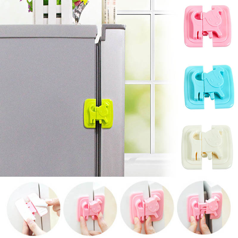 Portable Plastic Refrigerator Toilet Safety Lock Multifunction Child Baby Safety Locks Cabinet Door Accessories-image-690335930