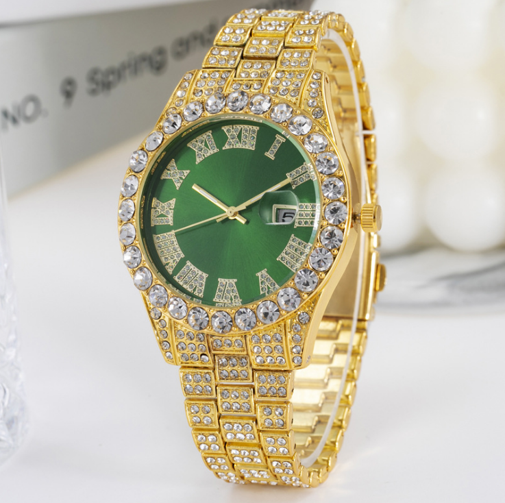 

Luxury Charming cwp Women Watch Exta Shiny Ladies Watches Stars Starry Diamond Date Quartz Battery Roman Number Wristwatches, Slivery;brown