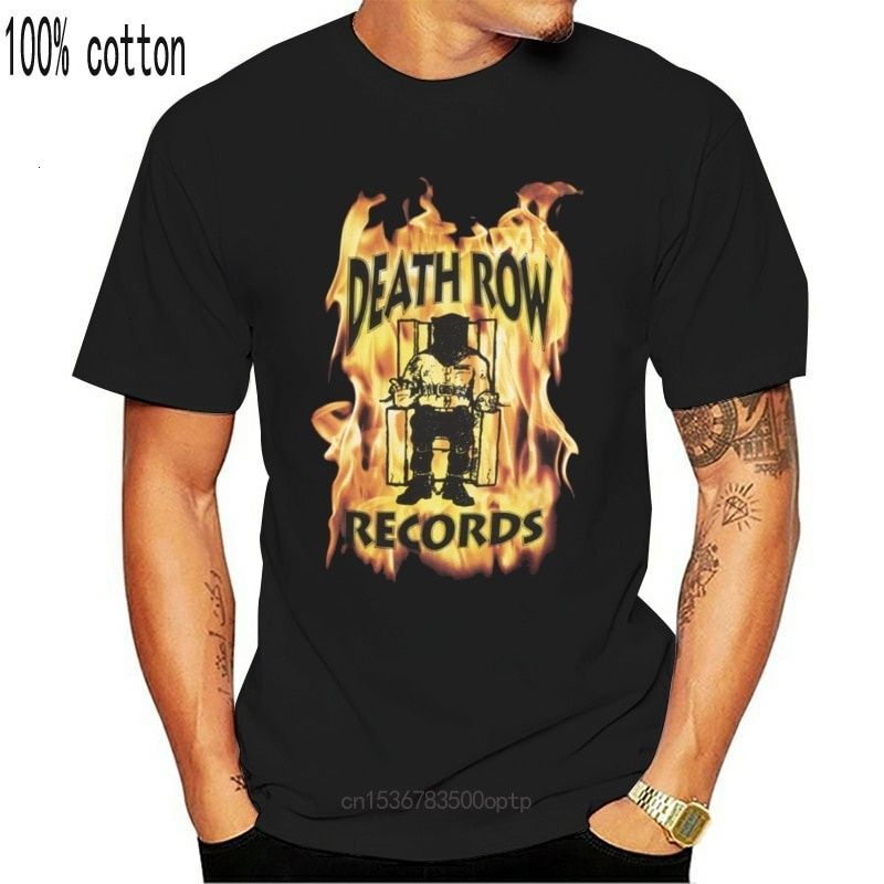 

Death Row Records Flames T-shirt Hip Hop Rap Music Tee Ripple Junction Small